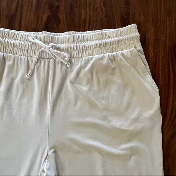 AnyBody Lounge Cozy Knit Split Cuff Joggers in Warm Sand size 1X - Picture 3 of 9